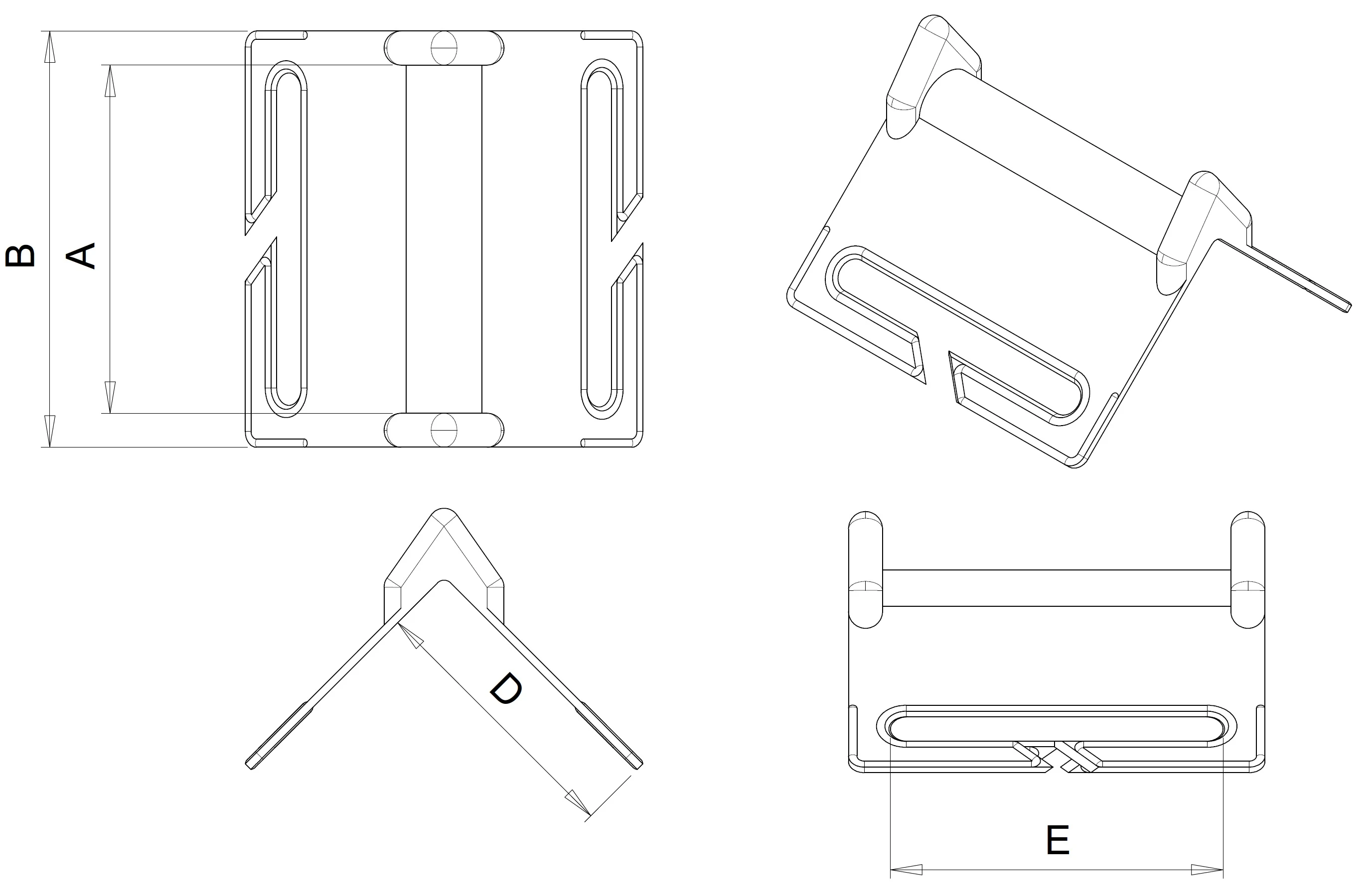 Corner Protector - CP100 - with T-gap