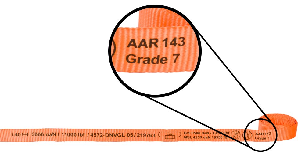 Correa de amarre Veltkamp BV - aprobado por AAR